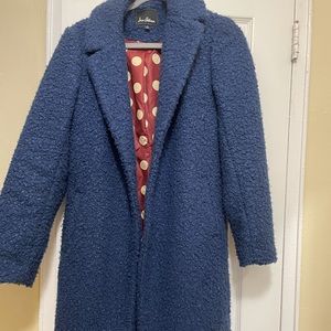 Sam Edelman Blue Teddy Coat